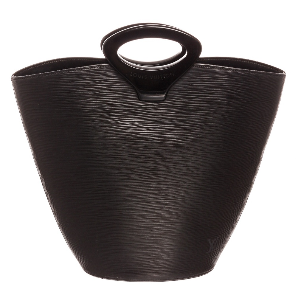 ✨Louis Vuitton Black Leather Noctambule Tote Bag - Perfect for pool parties! 🏖️